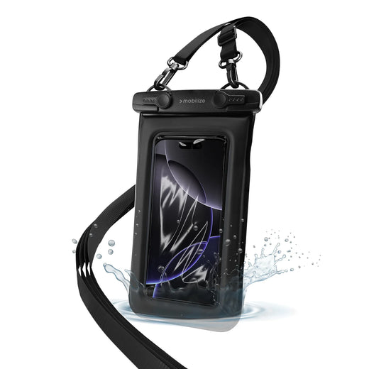 Mobilize Universal Waterproof Floating Bag Incl. Lanyard Black - Essentify