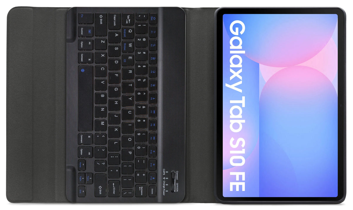 Mobilize Detachable Bluetooth Keyboard Case Samsung Galaxy Tab S10 Fe 11 Black Qwerty - Essentify