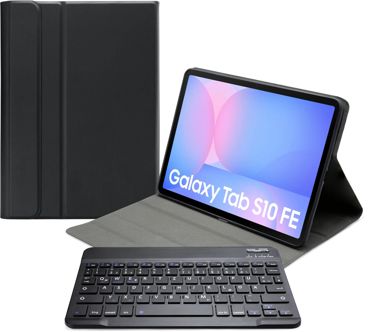 Mobilize Detachable Bluetooth Keyboard Case Samsung Galaxy Tab S10 Fe 11 Black Qwertz - Essentify