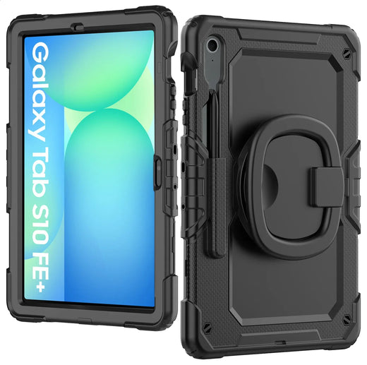Mobilize Rotating Defender Case Stand Function For Samsung Galaxy Tab S10 Fe+ 13.1 Black - Essentify