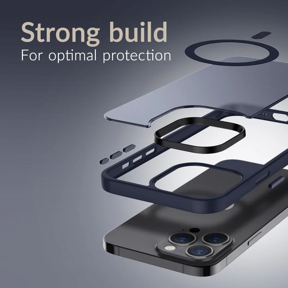 Mobilize Magsafe Compatible Hybrid Pro Case Apple Iphone 16E Blue - Essentify