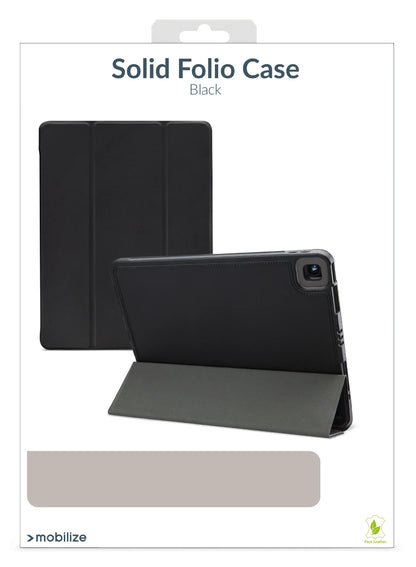 Mobilize Solid Folio Case For Samsung Galaxy Tab S9 11/S9 Fe/S10 Fe 10.9 Black - Essentify