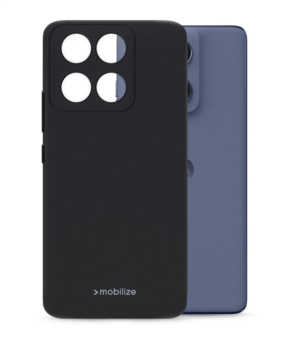 Mobilize Rubber Gelly Case Motorola Edge 60 Fusion Matt Black - Essentify