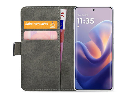 Mobilize Classic Gelly Wallet Book Case Motorola Edge 60 Pro Black