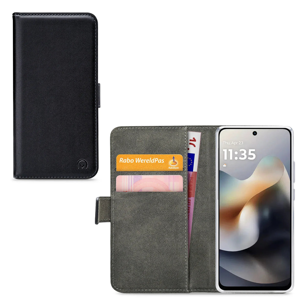 Mobilize Classic Gelly Wallet Book Case Motorola Moto G56 5G Black - Essentify