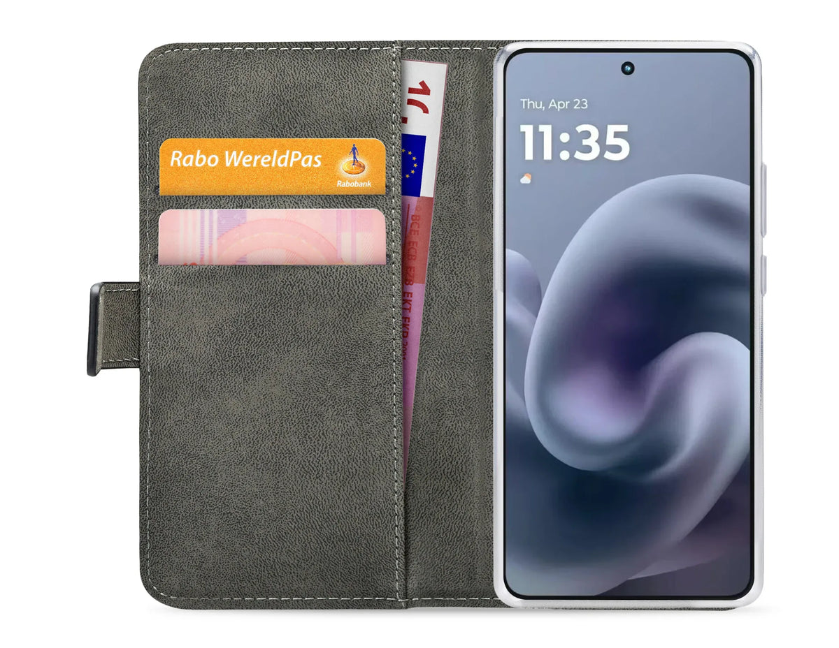 Mobilize Classic Gelly Wallet Book Case Motorola Moto G86 5G Black - Essentify