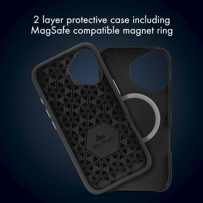 My Style Magsafe Tough Case For Apple Iphone 16 Pro Black