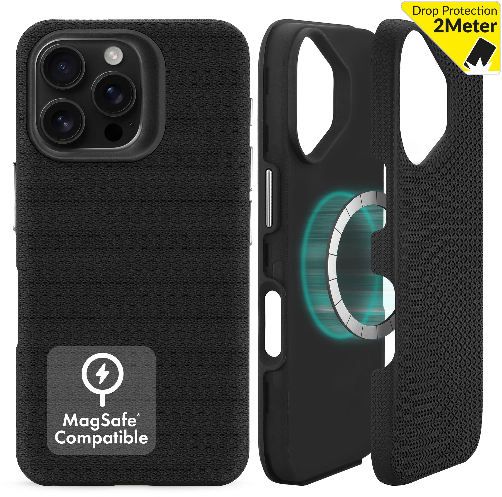 My Style Magsafe Tough Case For Apple Iphone 16 Pro Max Black