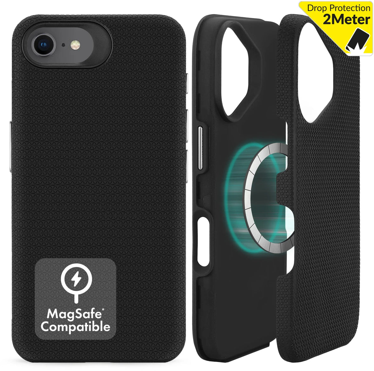My Style Magsafe Tough Case For Apple Iphone 6/6S/7/8/Se (2020/2022) Black - Essentify