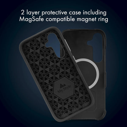 My Style Magsafe Tough Case For Samsung Galaxy S24 5G/S25 5G Black - Essentify