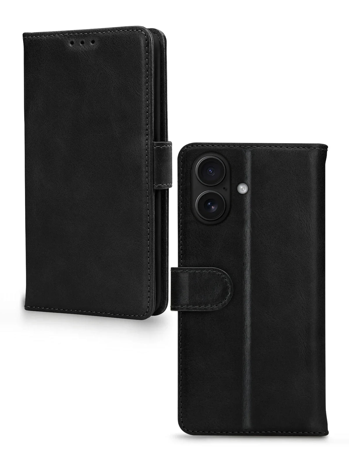 Mobilize Leather Wallet Apple Iphone 17 Black - Essentify