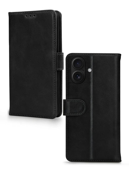 Mobilize Leather Wallet Apple Iphone 17 Black - Essentify