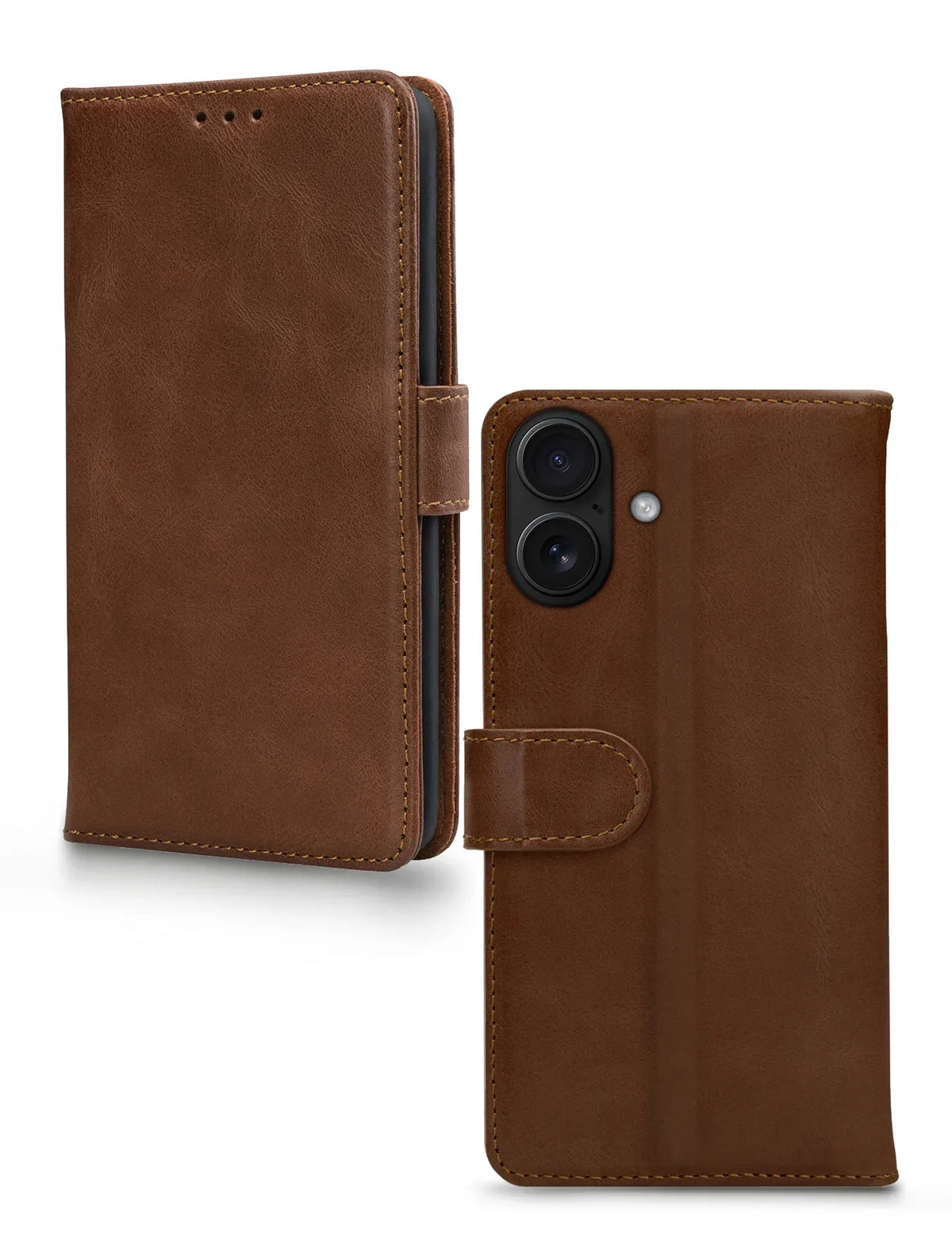 Mobilize Leather Wallet Apple Iphone 17 Brown - Essentify