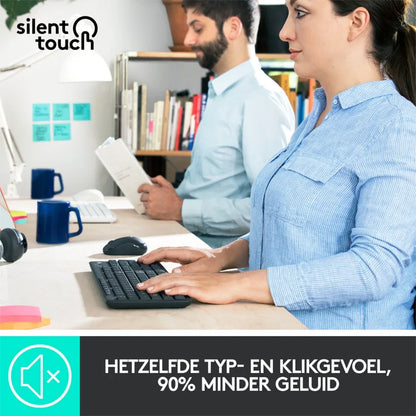 Logitech MK295 Silent | Draadloze Muis en Toetsenbordcombo | QWERTY - Essentify