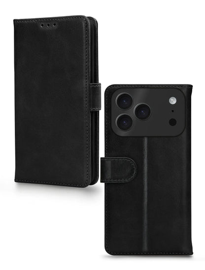 Mobilize Premium Gelly Wallet Book Case Apple Iphone 17 Pro Max Black - Essentify