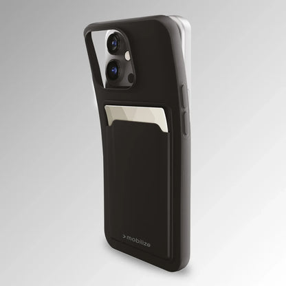 Mobilize Rubber Gelly Card Case Apple Iphone 17 Pro Matt Black - Essentify