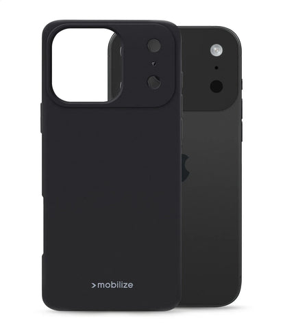 Mobilize Rubber Gelly Case Apple Iphone 17 Pro Max Matt Black - Essentify