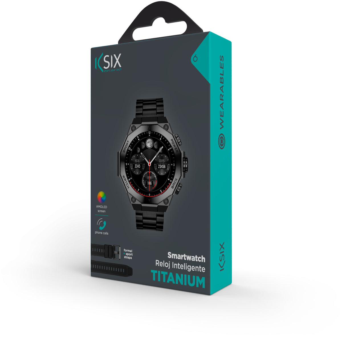 Ksix Smartwatch Titanium Black