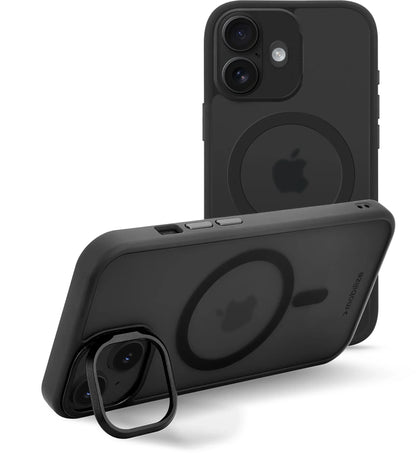 Mobilize Magsafe Compatible Hybrid Pro Case With Camera Stand Apple Iphone 17 Black - Essentify