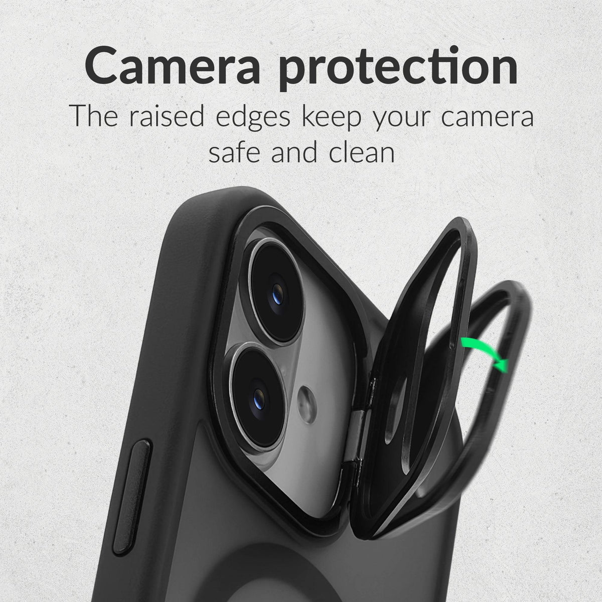 Mobilize Magsafe Compatible Hybrid Pro Case With Camera Stand Apple Iphone Air Black - Essentify