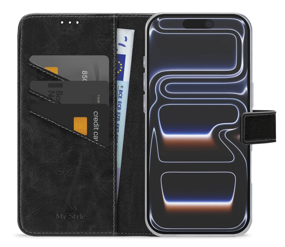 My Style Flex Wallet For Apple Iphone 17 Pro Black - Essentify
