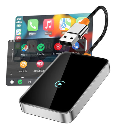 Mobilize Premium 2In1 Adapter For Wireless Apple Carplay/Android Auto Black - Essentify