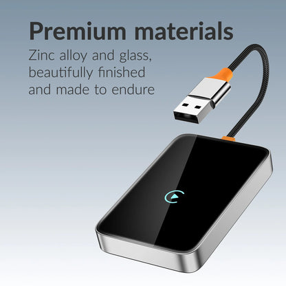 Mobilize Premium 2In1 Adapter For Wireless Apple Carplay/Android Auto Black - Essentify