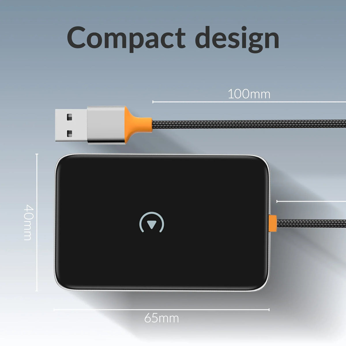 Mobilize Premium 2In1 Adapter For Wireless Apple Carplay/Android Auto Black - Essentify