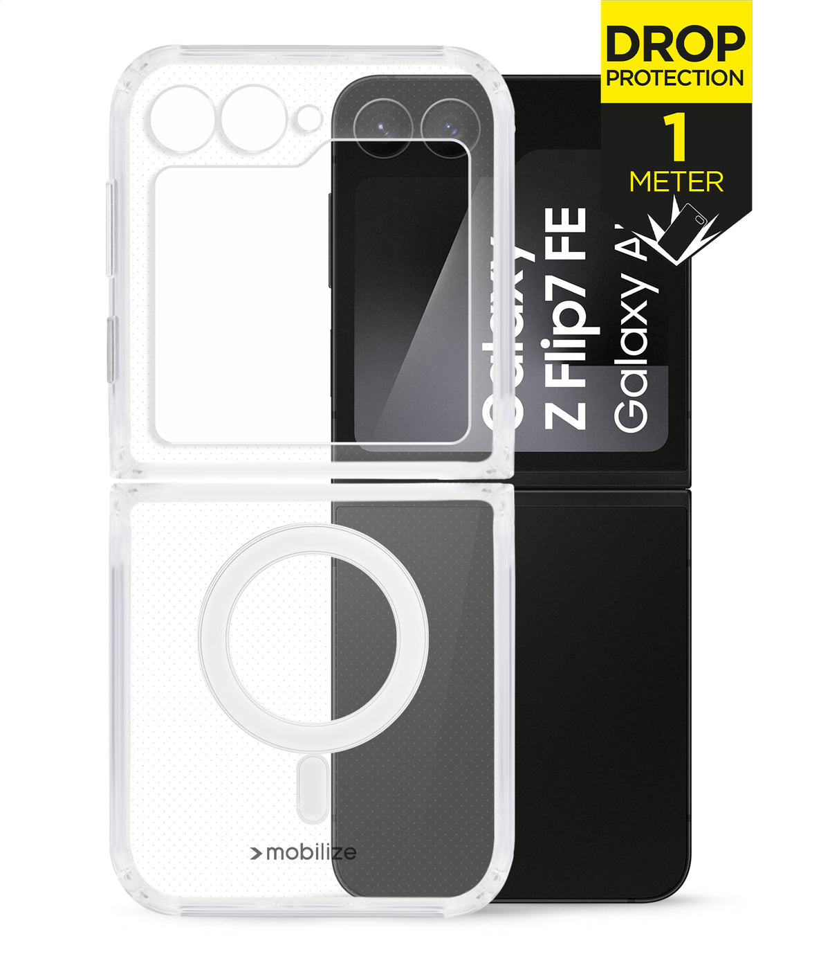 Mobilize Magsafe Compatible Naked Protection Case For Samsung Galaxy Z Flip7 Fe Clear