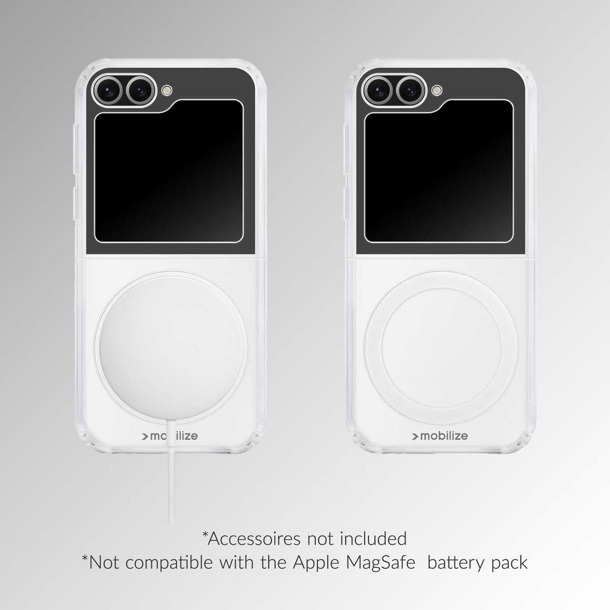 Mobilize Magsafe Compatible Naked Protection Case For Samsung Galaxy Z Flip7 Fe Clear