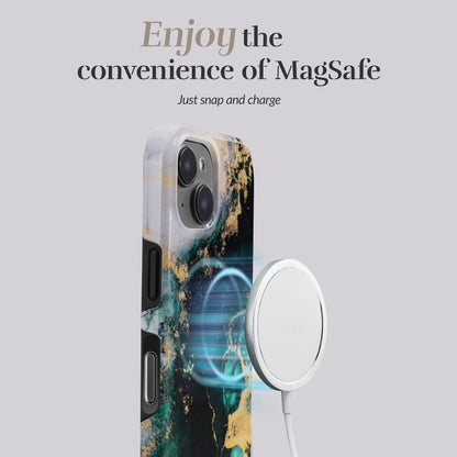 Mio By Mobilize Mio Green Marble Magsafe Compatible For Iphone 17 Pro
