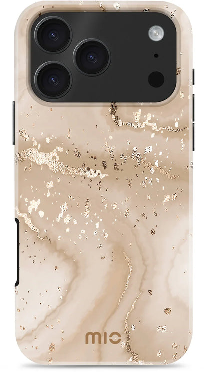 Mio By Mobilize Mio Gold Marble Magsafe Compatible For Iphone 17 Pro Max - Essentify