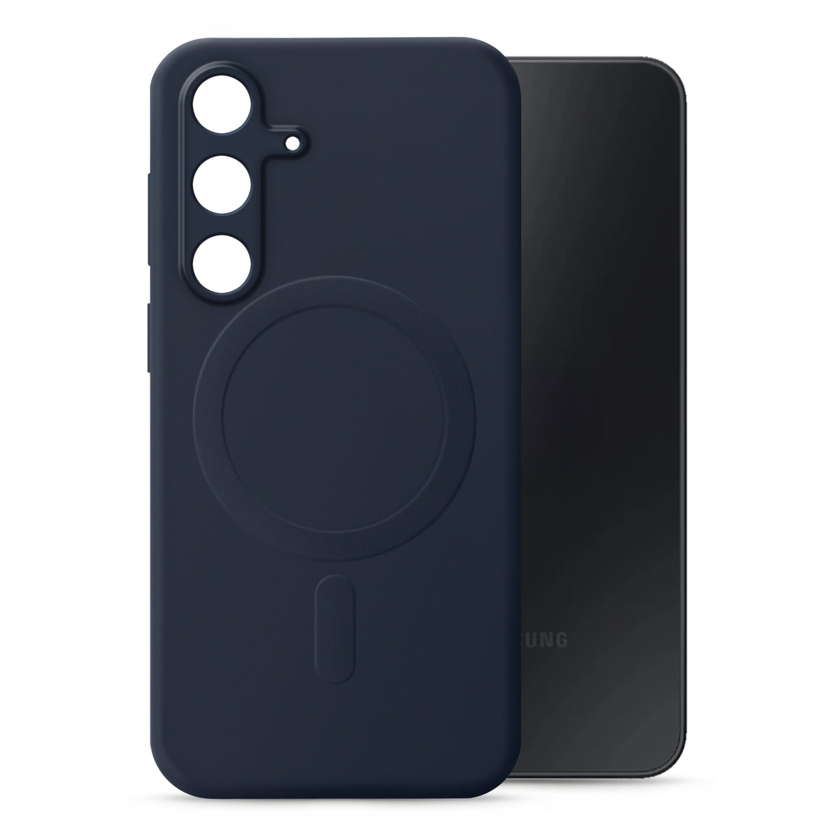 My Style Protective Flex Magsafe Compatible Case For Samsung Galaxy S25 Fe 5G Midnight Blue