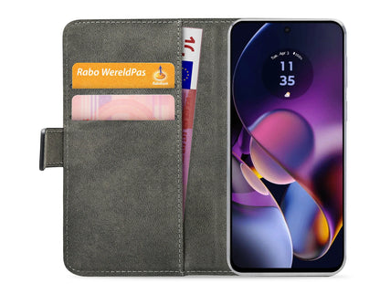 Mobilize Classic Gelly Wallet Book Case Motorola Moto G54 Power Black - Essentify