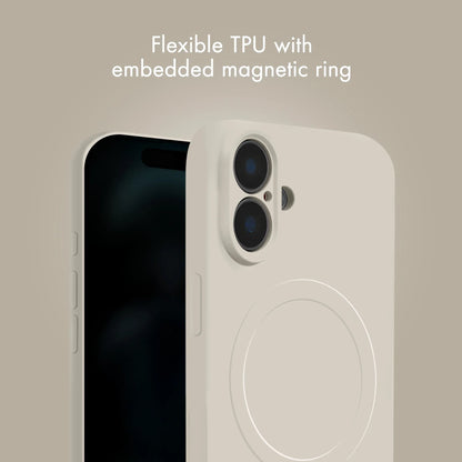 My Style Protective Flex Magsafe Compatible Case For Iphone 17 Pro Antique White - Essentify