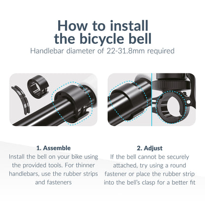 Beeep Onetag Apple Find My & Android Tracker Black & Bicycle Bell