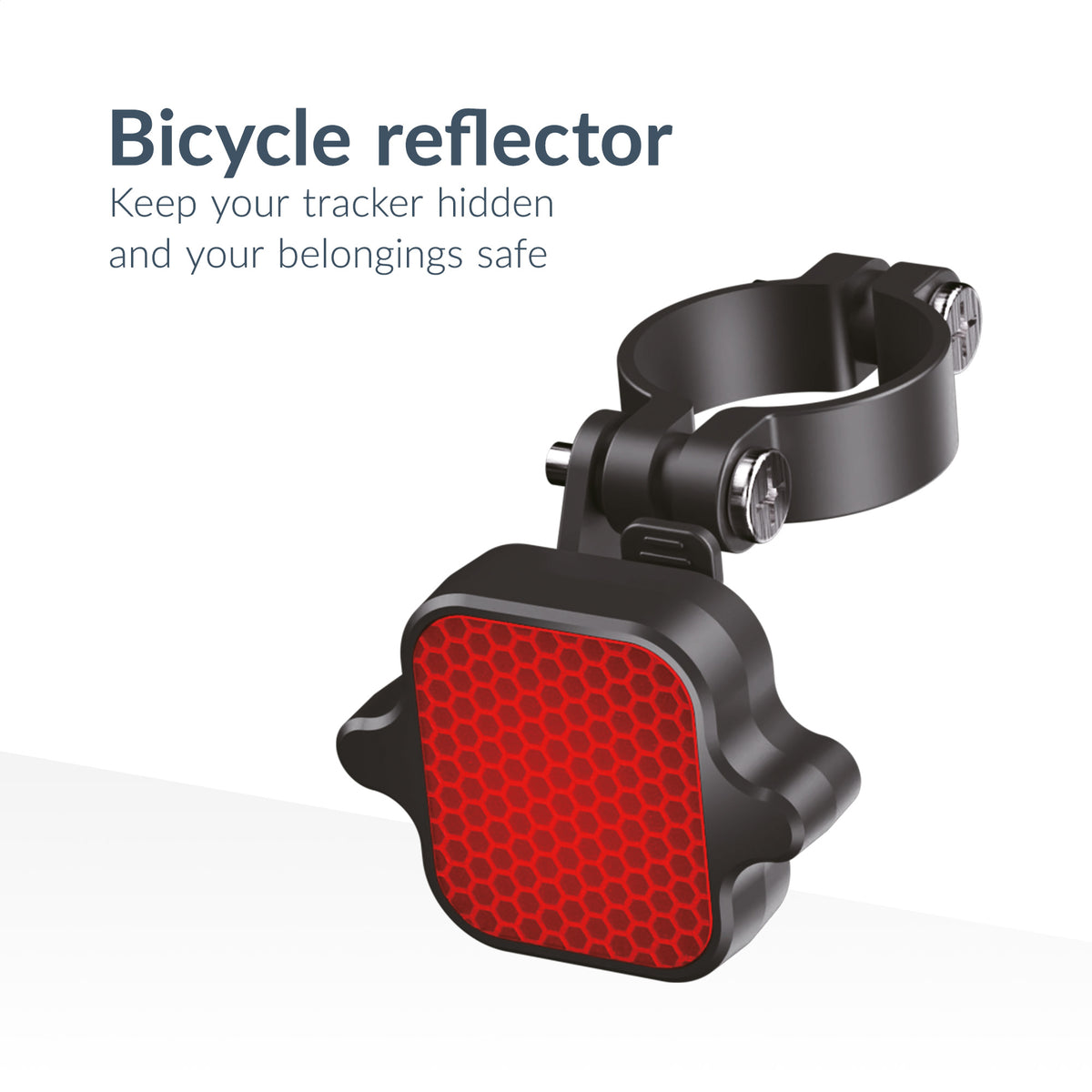 Beeep Onetag Apple Find My & Android Tracker Black & Bicycle Reflector