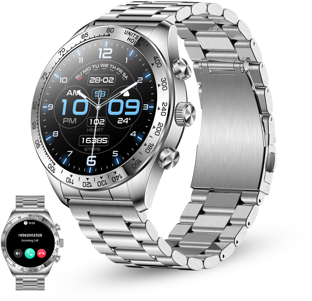 Ksix Smartwatch Elite With Amoled-Display Silver