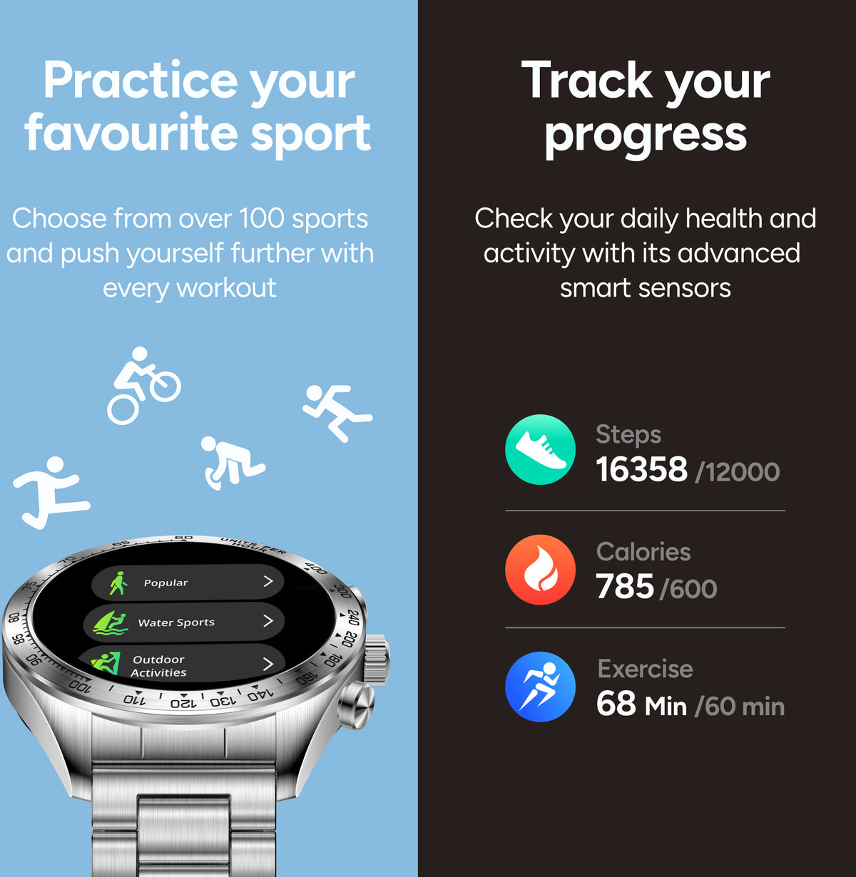 Ksix Smartwatch Elite With Amoled-Display Silver