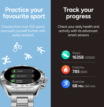 Ksix Smartwatch Elite With Amoled-Display Silver