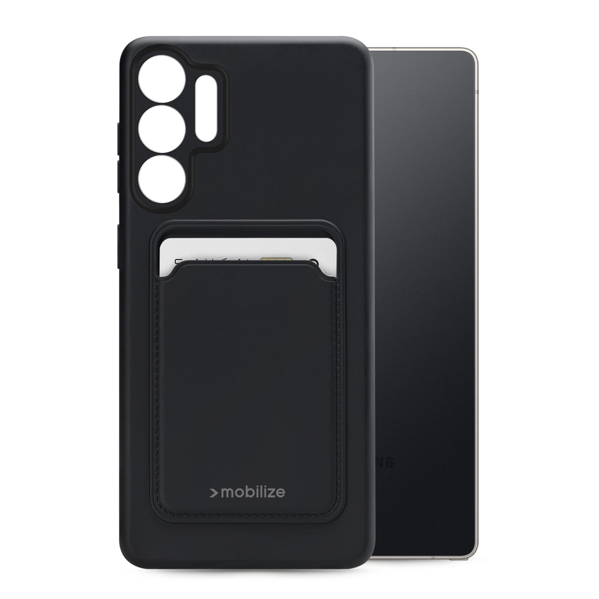 Mobilize Rubber Gelly Card Case Samsung Galaxy S26 Ultra 5G Matt Black