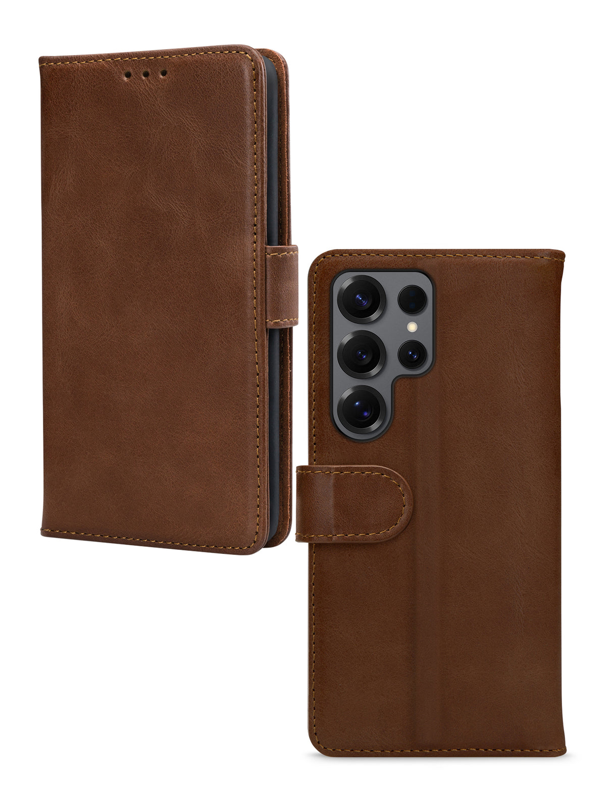 Mobilize Leather Wallet Samsung Galaxy S26 Ultra 5G Brown