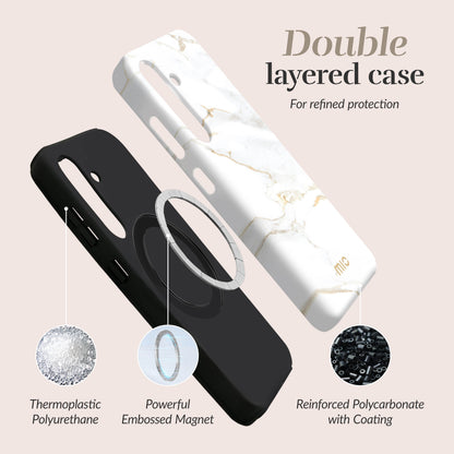 Mio By Mobilize Mio White Marble Magsafe Compatible For Samsung S26 Ultra 5G