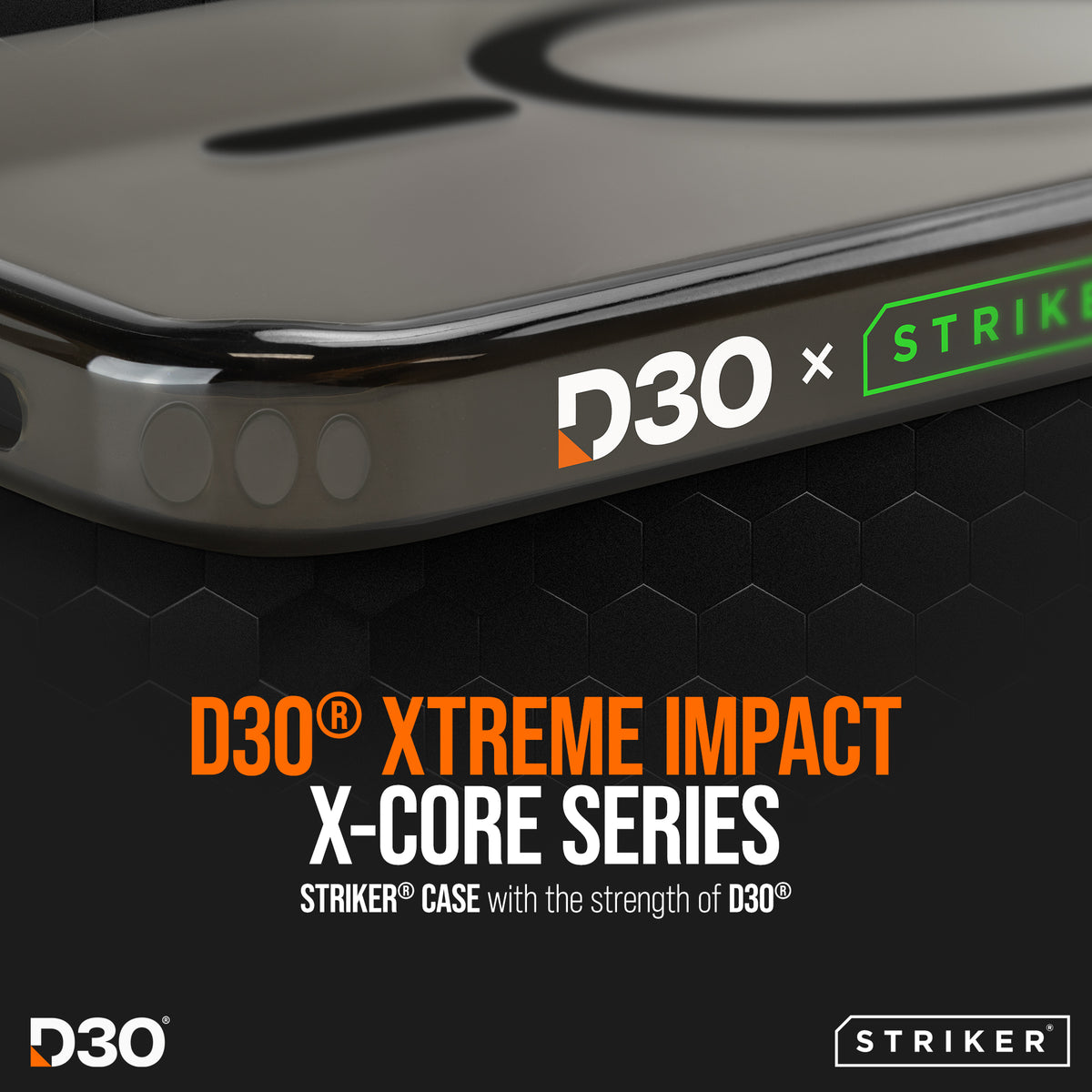Striker X-Core - D3O Xtreme Impact Mag Case - Black - Samsung S26 Ultra 5G