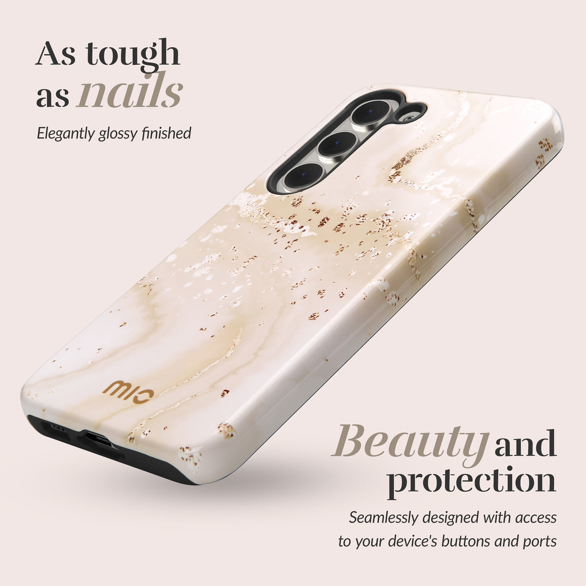 Mio By Mobilize Mio Gold Marble Magsafe Compatible For Samsung S26 5G