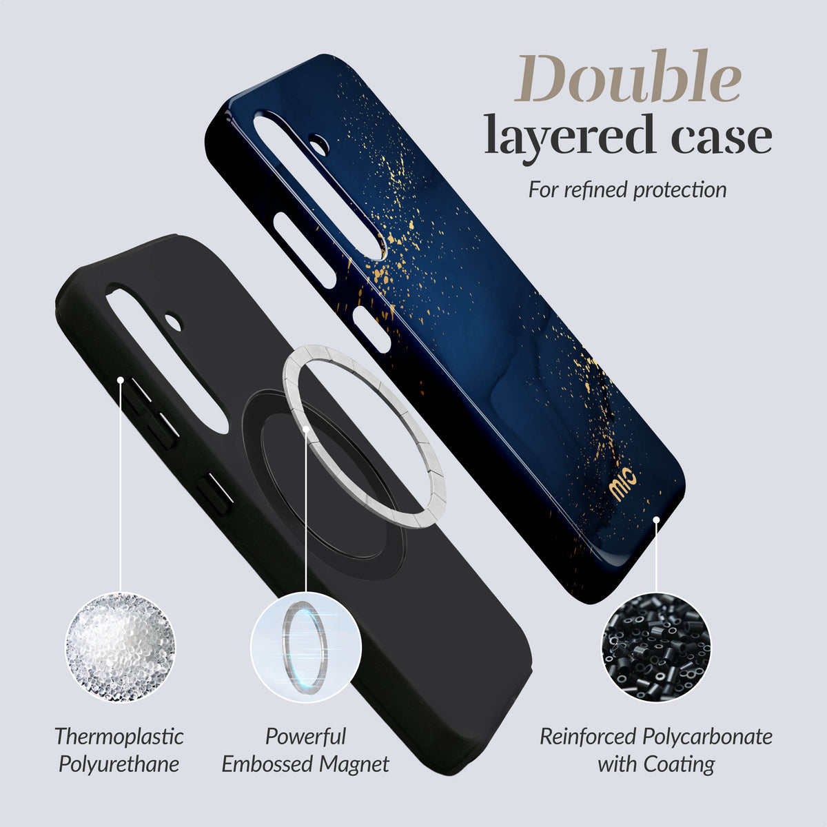 Mio By Mobilize Mio Midnight Sparkle Magsafe Compatible For Samsung S26 5G