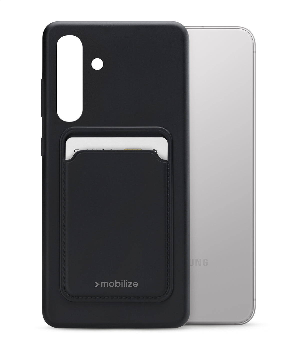 Mobilize Rubber Gelly Card Case Samsung Galaxy S26 5G Matt Black