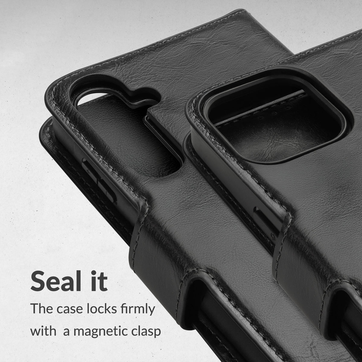 Mobilize 2In1 Magsafe Compatible Gelly Wallet Case Samsung Galaxy S26 5G Black