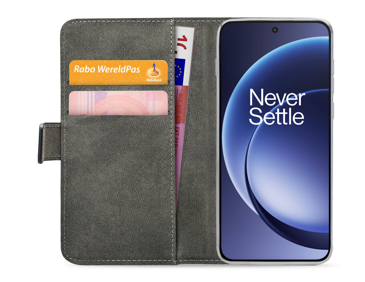 Mobilize Classic Gelly Wallet Book Case Oneplus 15R Black