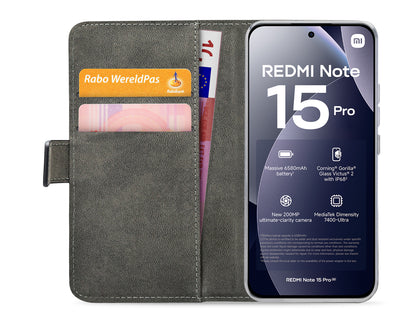 Mobilize Classic Gelly Wallet Book Case Xiaomi Redmi Note 15 Pro 4G Black